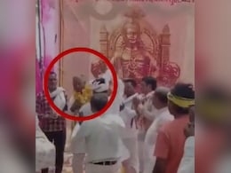 Video: Party Worker Garlands UP Politician, Then Slaps Him Multiple Times Video: Party Worker Garlands UP Politician, Then Slaps Him Multiple Times