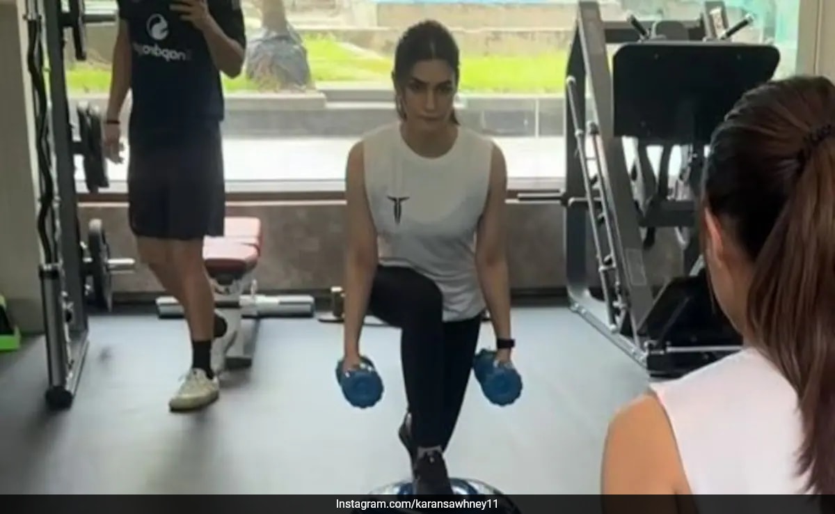 Malaika Arora's Dumbbell Squat for Toned Legs and Glutes