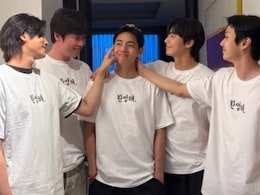 BTS V Reunites With Wooga Squad, Recreates Iconic 2023 Pose. See Pic BTS V Reunites With Wooga Squad, Recreates Iconic 2023 Pose. See Pic