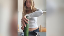 Watch: Digital Creator Uses Cucumber To Grease A Pan, Leaves The Internet Divided