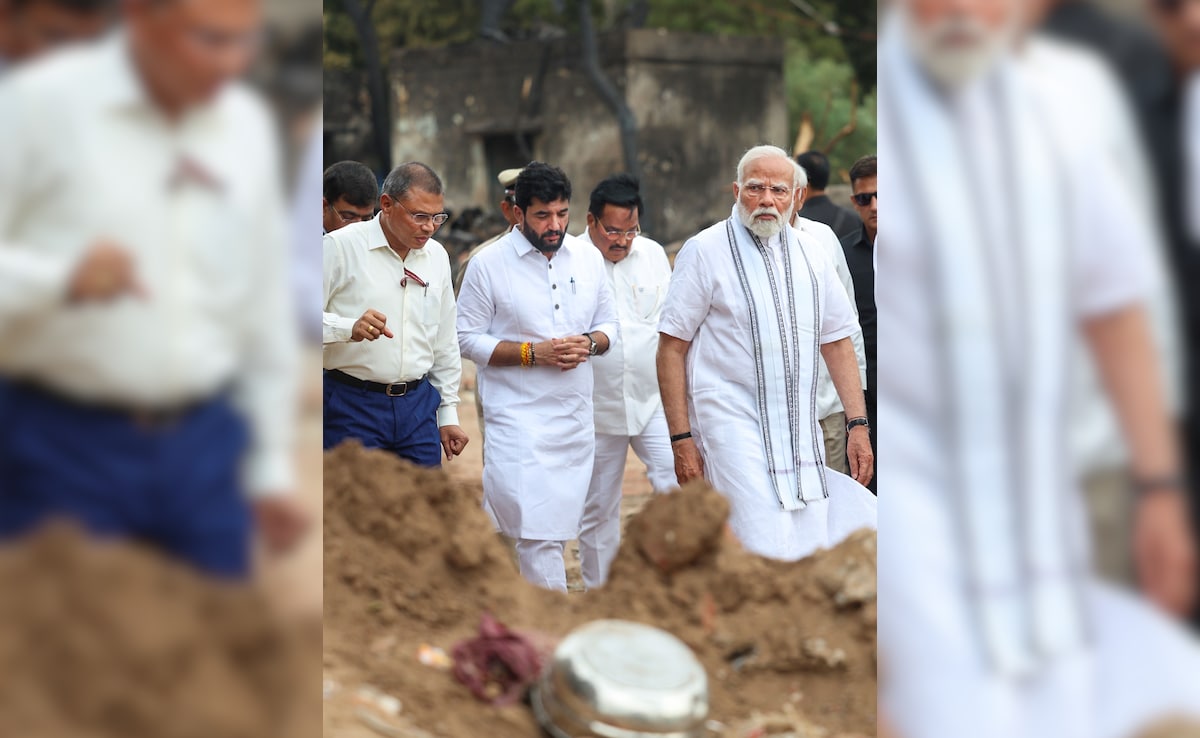 PM Modi later held a review meeting with top officials of the Gujarat government after visiting the site. PM Modi later held a review meeting with top officials of the Gujarat government after visiting the site.
