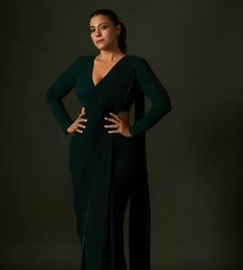kajol green dress Buy Kajol Kaftan Dress Online main image 1