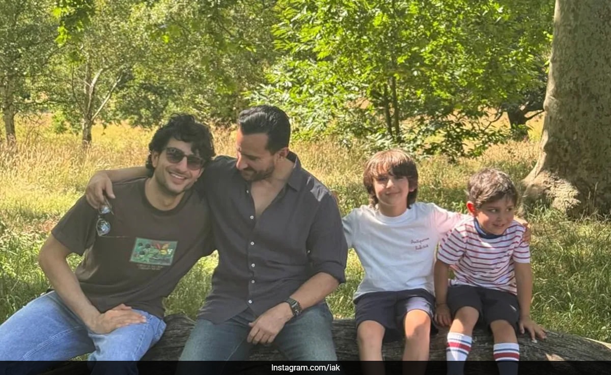 Ibrahim, Saif, Taimur, and Jeh's Park Day Out