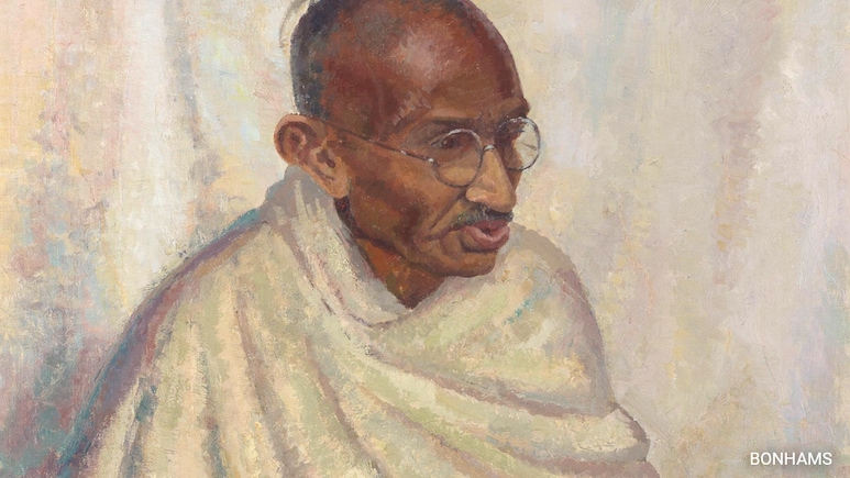 Rare Oil Painting Of Mahatma Gandhi Sells For Rs 1.7 Crore In London