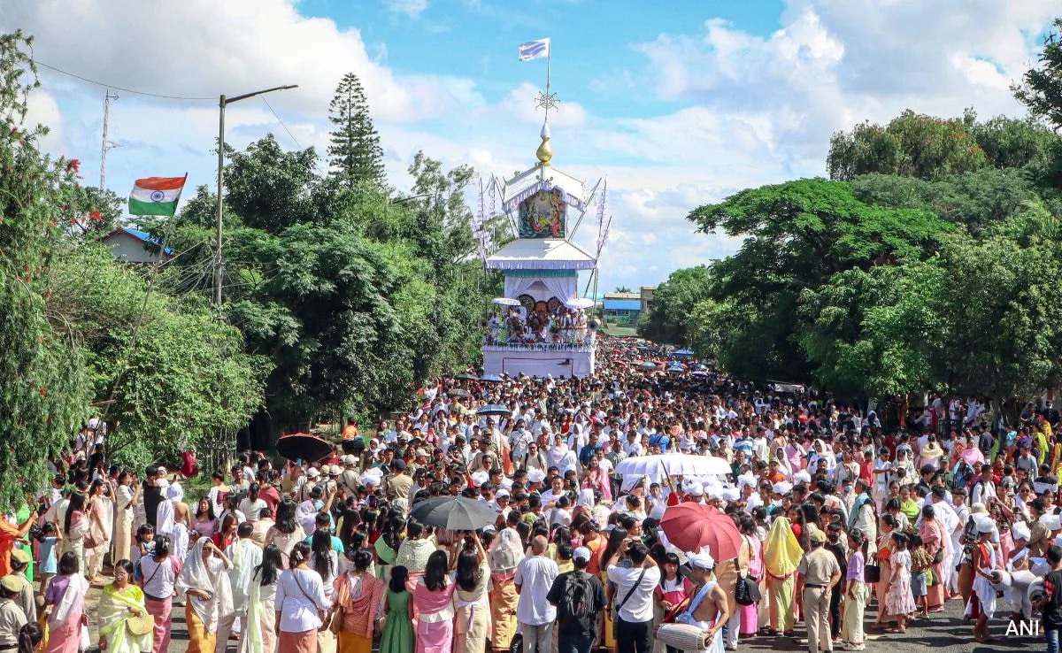 Imphal Годишният фестивал Кан собствената версия на Манипур на лорд