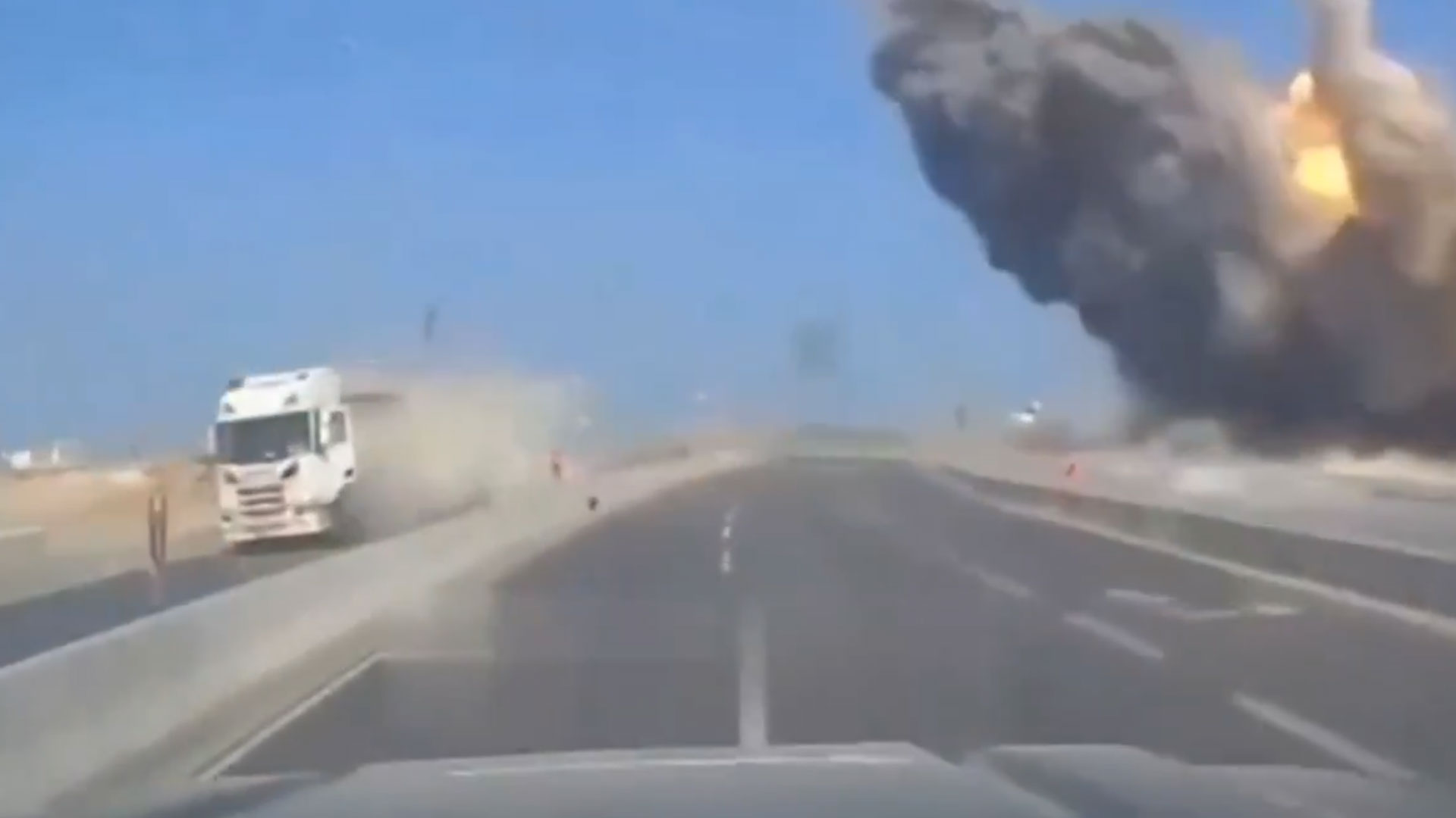 Dashcam Footage Shows Moment Iranian Missile Hit Israeli City Ashdod