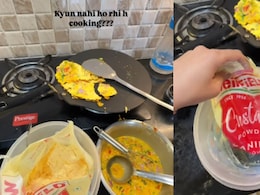 Watch: Woman Accidentally Made <i>Besan Chilla</i> With Custard Powder, Leaves Internet In Splits