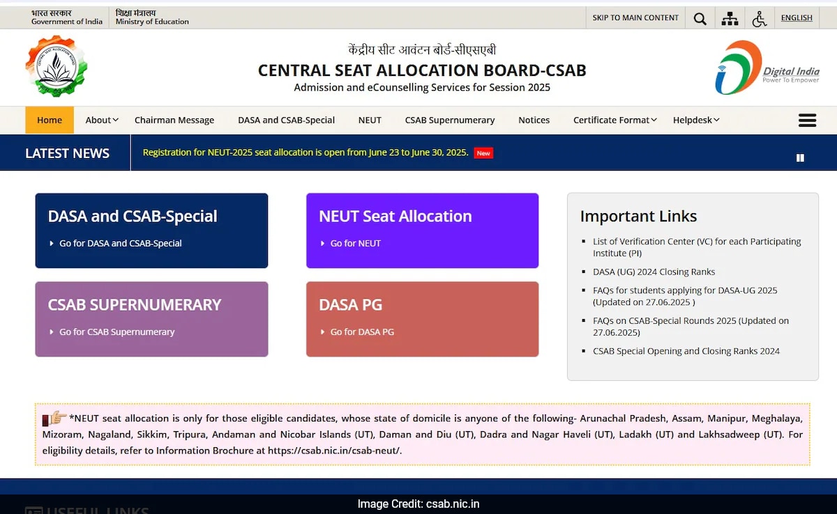 CSAB NEU ASCISSION 2025 Централният съвет за разпределение на седалките