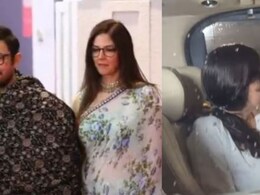 <i>Sitaare Zameen Par</i> Screening: Aamir Khan Arrives With Girlfriend Gauri Spratt And Sister Nikhat Khan Hegde <i>Sitaare Zameen Par</i> Screening: Aamir Khan Arrives With Girlfriend Gauri Spratt And Sister Nikhat Khan Hegde