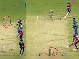 Unique run out: एक थ्रो से दोनों छोर के स्टंप पर लगी गेंद, जिसे आउट नहीं होना था वह हो गया रन आउट Unique run out: एक थ्रो से दोनों छोर के स्टंप पर लगी गेंद, जिसे आउट नहीं होना था वह हो गया रन आउट