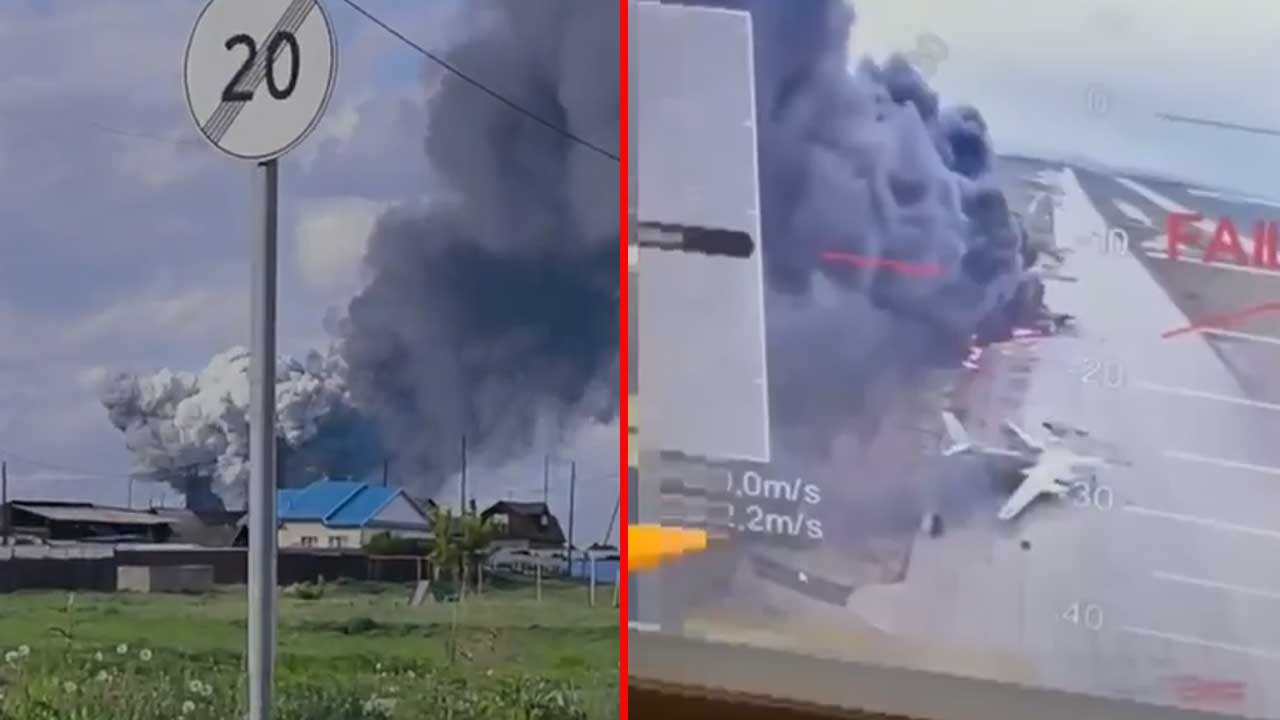 Ukrainian Drones Strike Russian Bomber Aircraft Base, 40 Planes Destroyed