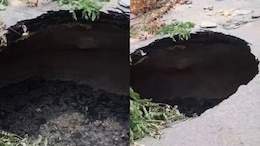 Noida Road Caves In, Forms 5-Foot-Deep Pothole At Busy Intersection