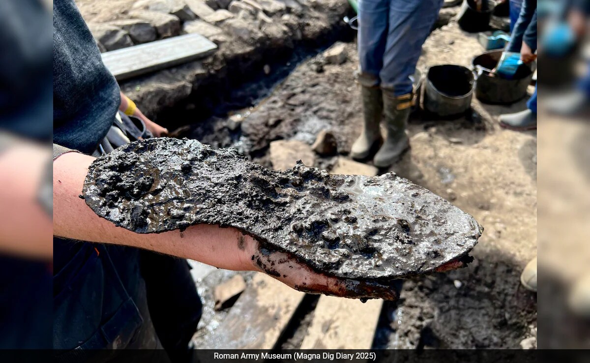 Ancient Leather Shoe Unearthed at Roman Fort Near Hadrian's Wall