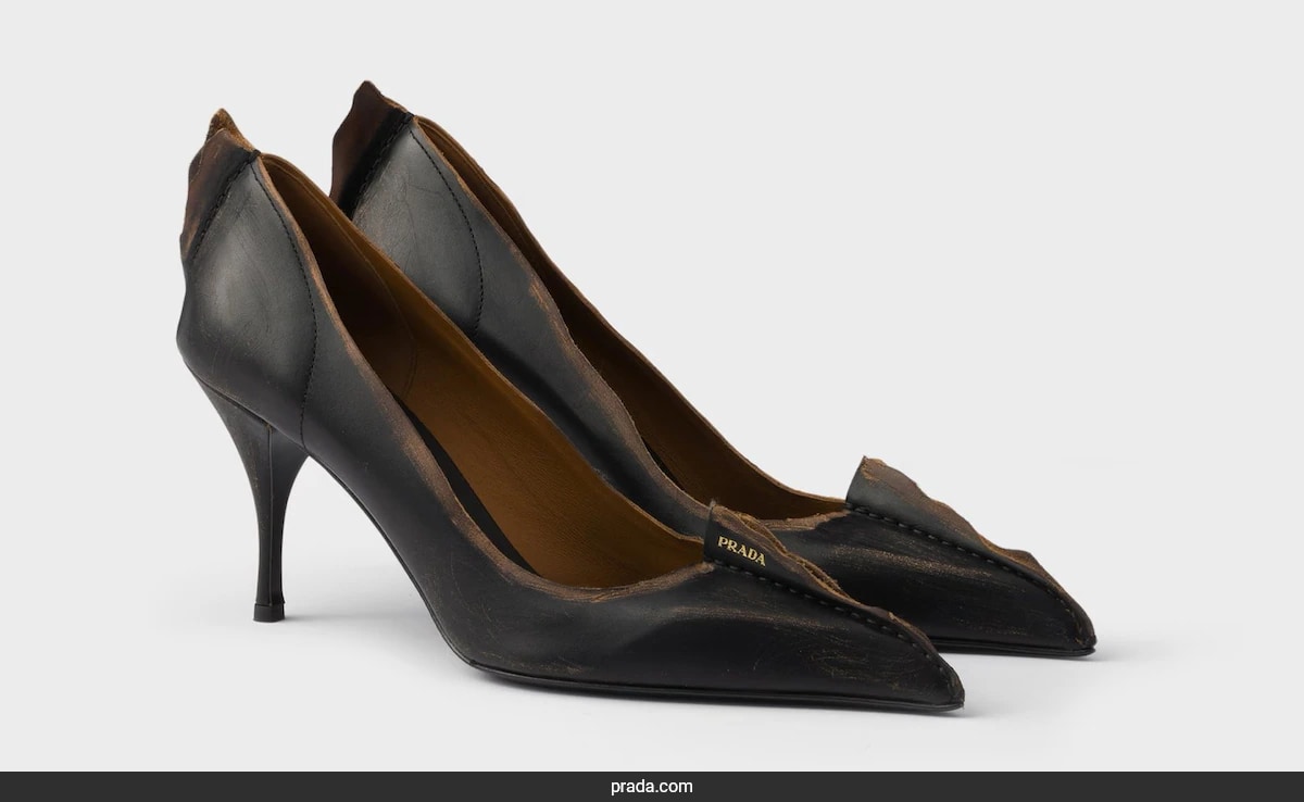 【Yuna】PRADA Leather Heels Yuna】PRADA Leather Heels Prada Leather Cut Out Open Toe Heels Black