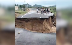Video: Newly Built Road Washed Away Before Inauguration In Rajasthan