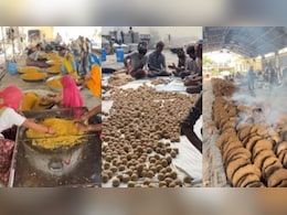 जयपुर में आज 50 हजार लोग खाएंगे राजस्थानी दाल बाटी चूरमा, 100 साल बाद फिर शुरू हो रही है राजा-महाराजाओं वाली परंपरा जयपुर में आज 50 हजार लोग खाएंगे राजस्थानी दाल बाटी चूरमा, 100 साल बाद फिर शुरू हो रही है राजा-महाराजाओं वाली परंपरा