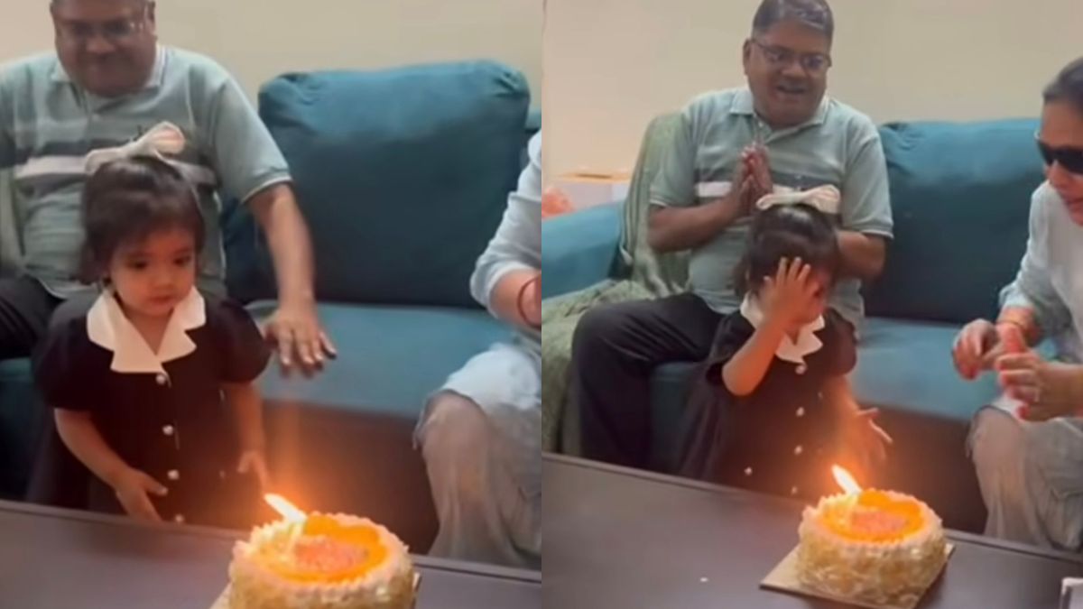 Viral Video: Little Girl Confuses Birthday Cake With Puja Thali, Melts Hearts Online
