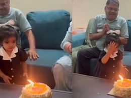 केक में लगी मोमबत्ती को बच्ची ने समझ लिया पूजा का दीया, Video देख यूजर्स बोले- संस्कार उम्र से बड़े हैं