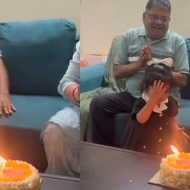 Viral Video: Little Girl Confuses Birthday Cake With Puja Thali, Melts Hearts Online