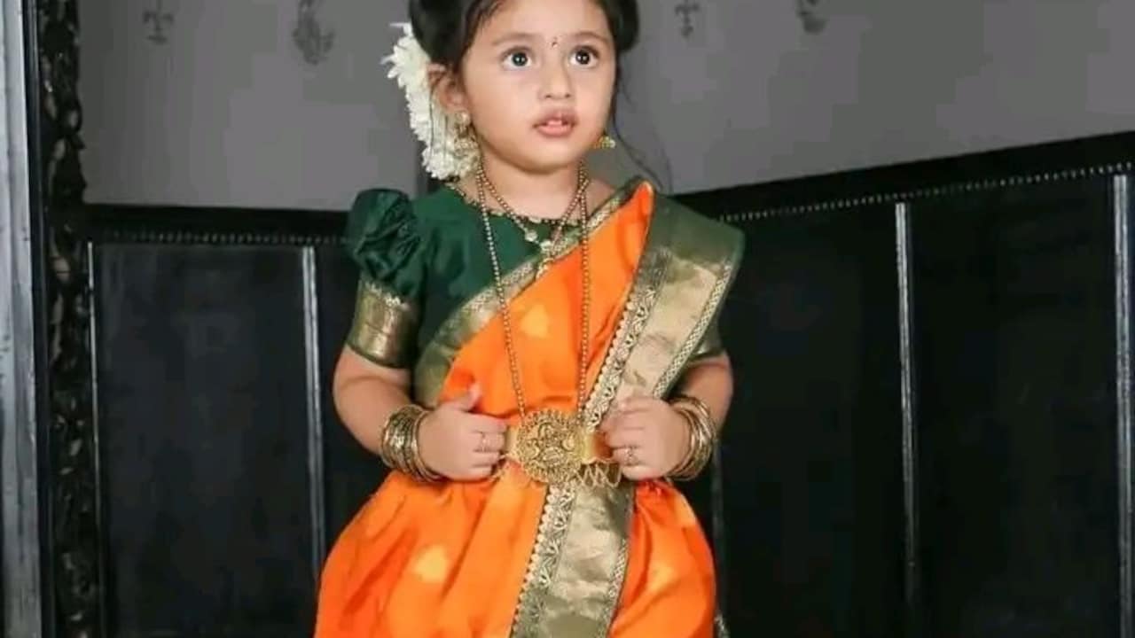 Traditional Elegance In Tiny Sarees For Your Little One