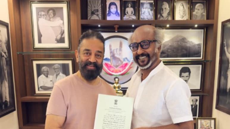 Kamal Haasan Meets Rajinikanth Ahead Of Becoming A Rajya Sabha Member: "I Shared This New Journey With My Friend"