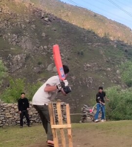 Watch: Kashmir Boys Playing Cricket On Top Of Hill Find Genius Way To Stop Ball From Falling Into Gorge
