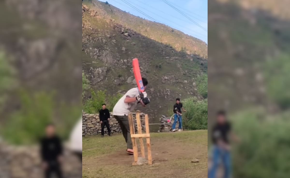 Watch: Kashmir Boys Playing Cricket On Top Of Hill Find Genius Way To Stop Ball From Falling Into Gorge