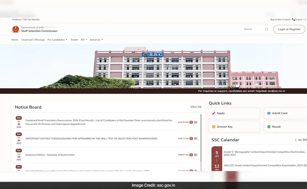 SSC CHT резултат 2025 Комисията за подбор на персонала SSC