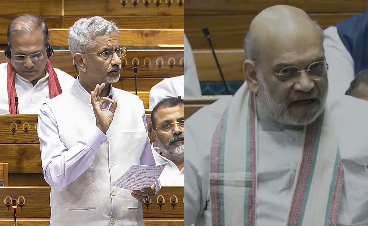 LIVE: जयशंकर दे रहे थे बयान, विपक्ष के हंगामे से गुस्साये अमित शाह बोले- क्या दूसरे देश की बात पर ज्यादा भरोसा