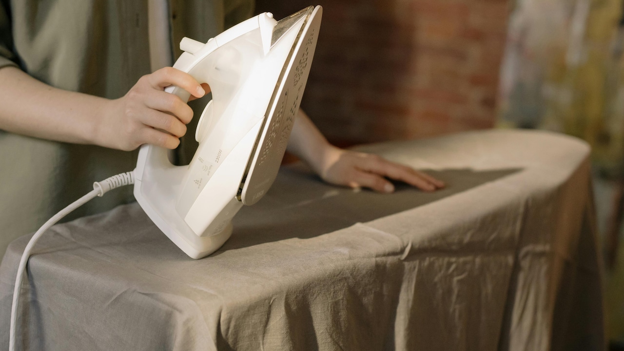 A steam iron is perfect for small homes with limited spaces