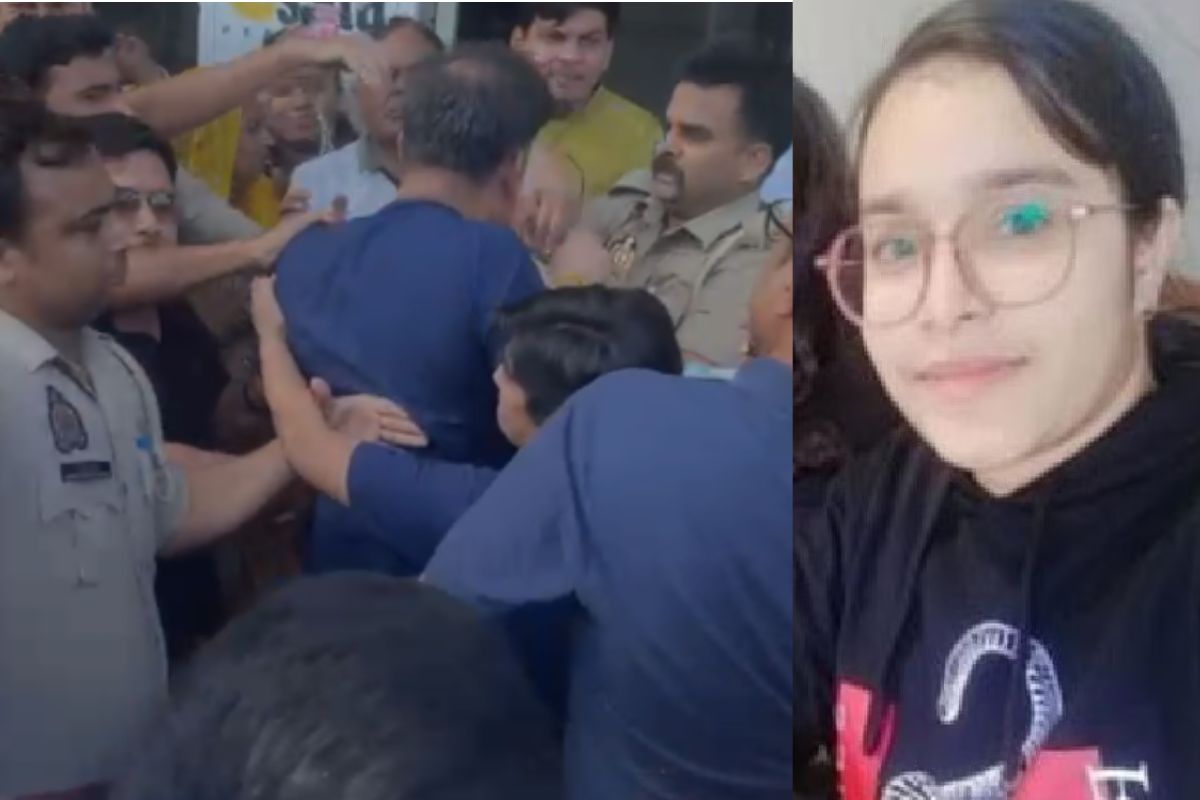 HOD को जड़ा थप्पड़... शारदा यूनिवर्सिटी में छात्रा के सुसाइड से नाराज परिजनों ने प्रोफेसर को पीट दिया, VIDEO