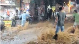 अजमेर में मूसलाधार बारिश का कहर, दरगाह क्षेत्र हुआ जलमग्न; तेज बहाव में बह गया जायरीन