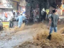 अजमेर में मूसलाधार बारिश का कहर, दरगाह क्षेत्र हुआ जलमग्न; तेज बहाव में बह गया जायरीन