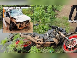 Nashik Accident : नाशिकच्या दिंडोरी रस्त्यावर भीषण अपघात, अल्टो कारमधील 7 जणांचा जागीच मृत्यू