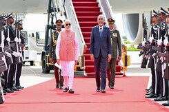 PM Modi Arrives In Maldives For Two-Day Visit PM Modi Arrives In Maldives For Two-Day Visit
