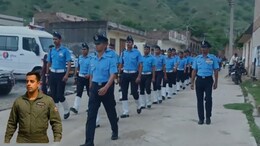 जगुआर विमान हादसे में शहीद फ्लाइट लेफ्टिनेंट पंचतत्व में विलीन, सैन्य सम्मान से हुआ अंतिम संस्कार