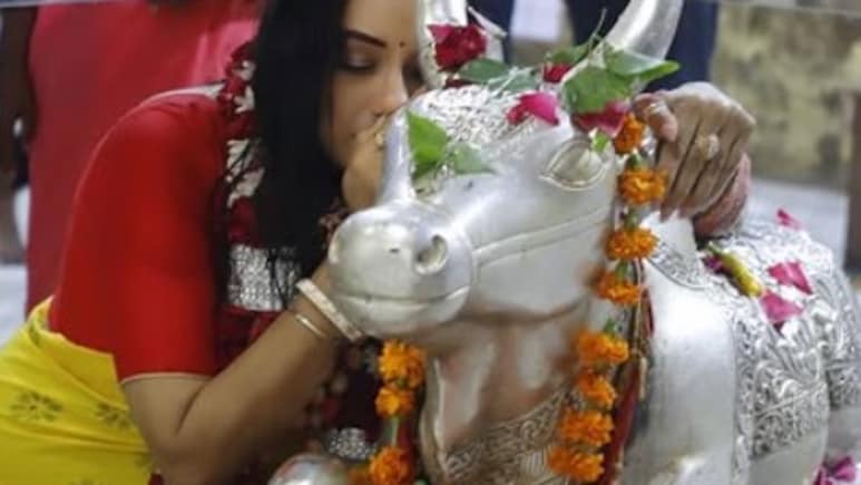 अनुपमा पहुंचीं उज्जैन, महाकाल के दर्शन कर नंदी के कान में कही दिल की बात