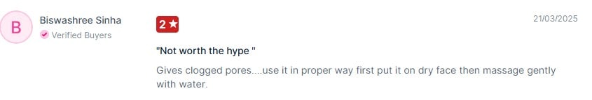 Nykaa users comment on Centella Madagascars Cleansing Oil. Photo: Nykaa Nykaa users comment on Centella Madagascars Cleansing Oil. Photo: Nykaa