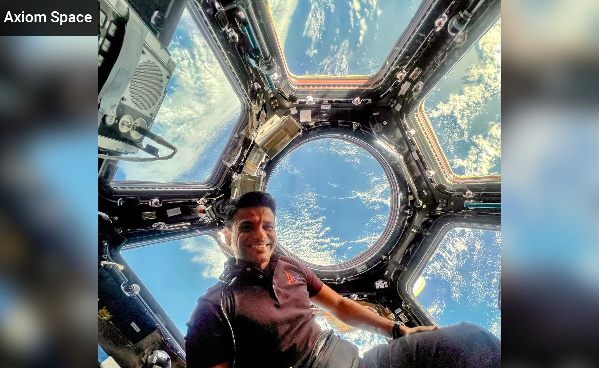 Finally, Indian Astronaut Shubhanshu Shukla Inside Iconic Cupola Of International Space Station