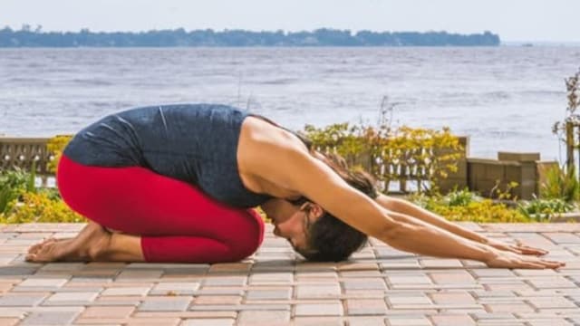 Child's Pose is a relaxing posture that allows the body to rest