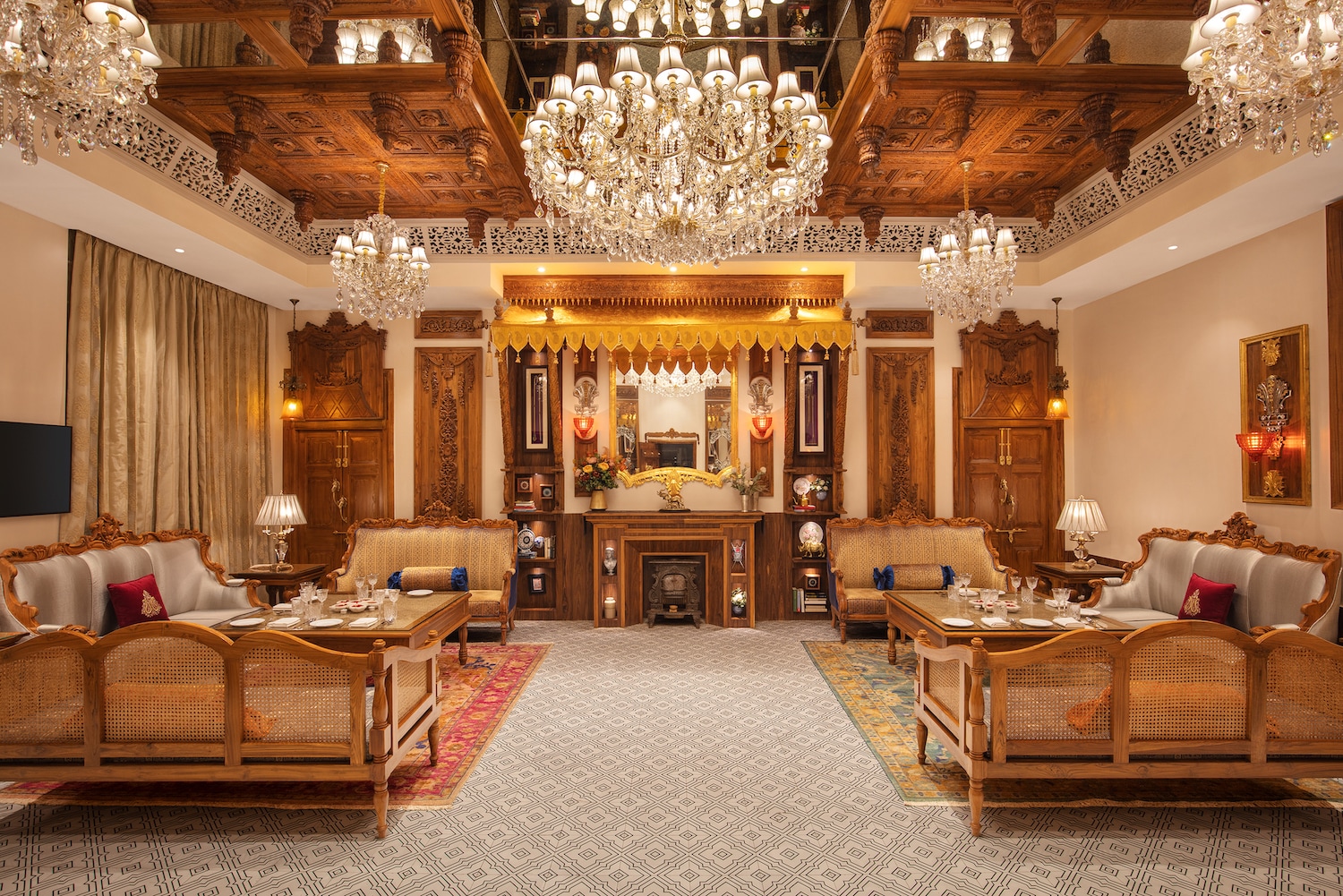 The lounge. Photo: Noormahal Palace The lounge. Photo: Noormahal Palace