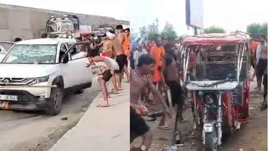 जरा सी टक्कर, तोड़फोड़ जमकर..हरिद्वार से रुड़की तक भड़के कांवड़ियों का सड़क  पर हंगामा | kanwar yatra 2025 kanwariyas create ruckus on the roads from  haridwar to roorkee
