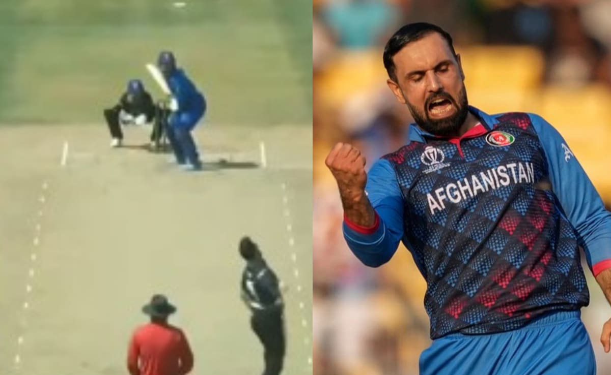 Watch: Father vs Son Face-Off Viral As Afghanistan Legend Slammed For 1st Ball Six By His Own Son