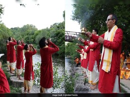 NRIs Conduct 'Ganga Aarti' On Canadian Riverbank, Social Media Divided NRIs Conduct 'Ganga Aarti' On Canadian Riverbank, Social Media Divided