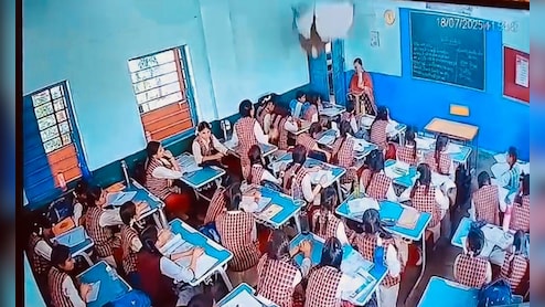 Video: Student Injured As Portion Of Ceiling Falls In Classroom In Bhopal