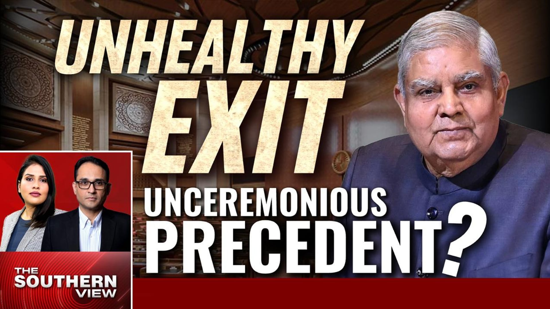 Political Cloud Over Vice President's Resignation