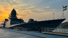 Indian Navy's Next Generation Stealth Frigate INS Nilgiri Docks In Chennai