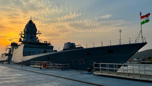 Indian Navy's Next Generation Stealth Frigate INS Nilgiri Docks In Chennai
