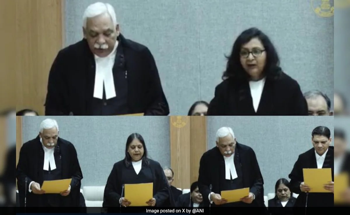 Ню Делхи Трима нови съдии в четвъртък положиха клетва като