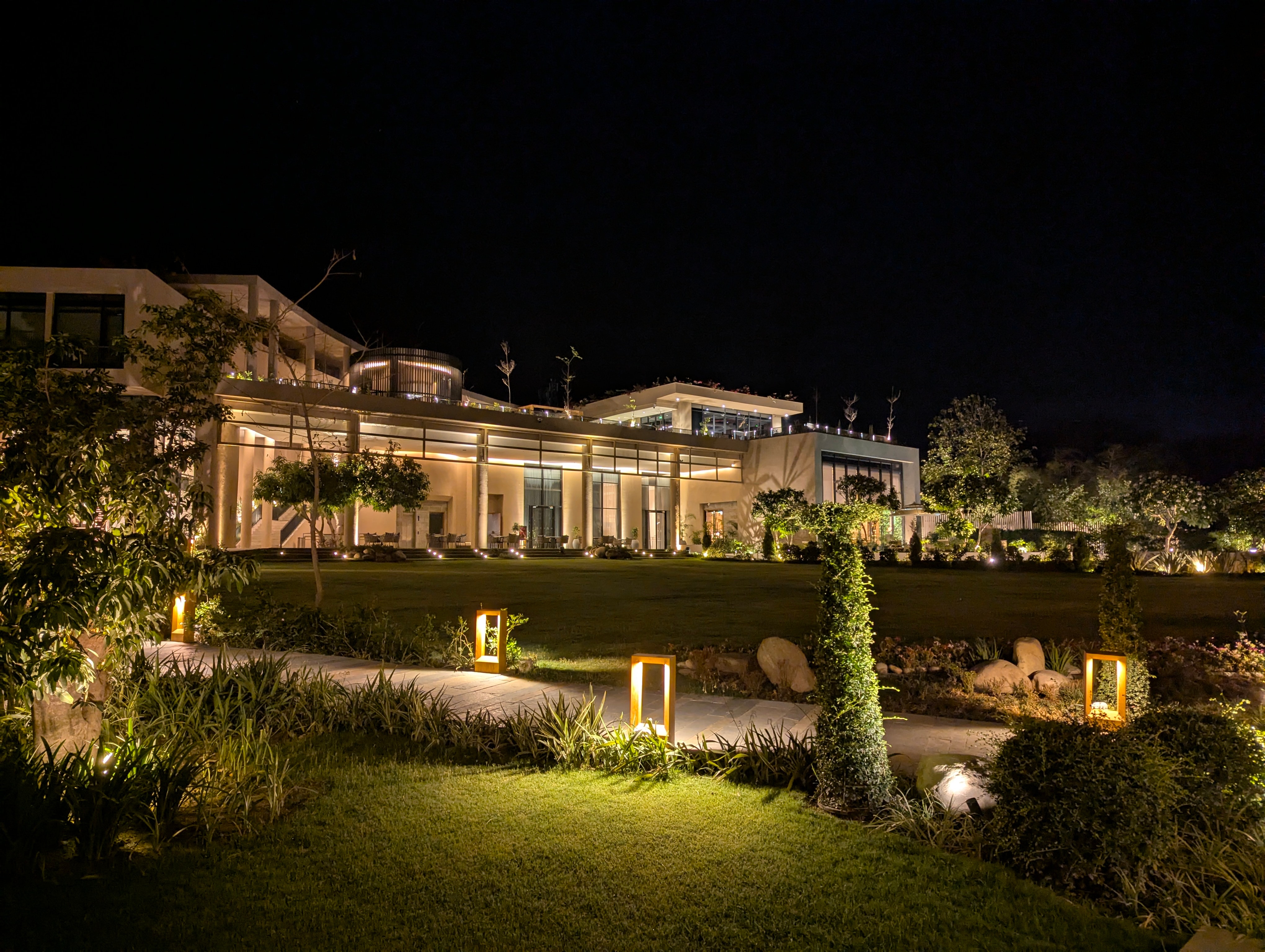 The resort at night. Photo: Author The resort at night. Photo: Author